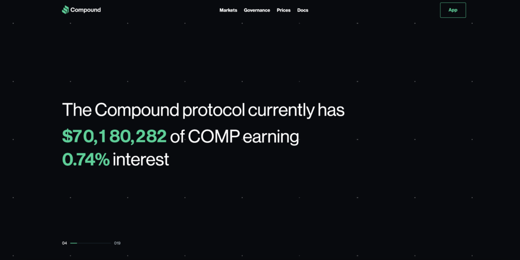 The Compound protocol currently has $70,180,282 of COMP earning 0.74% interest 