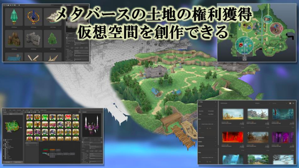 土地の区画(ランド)の売買とマップの運営