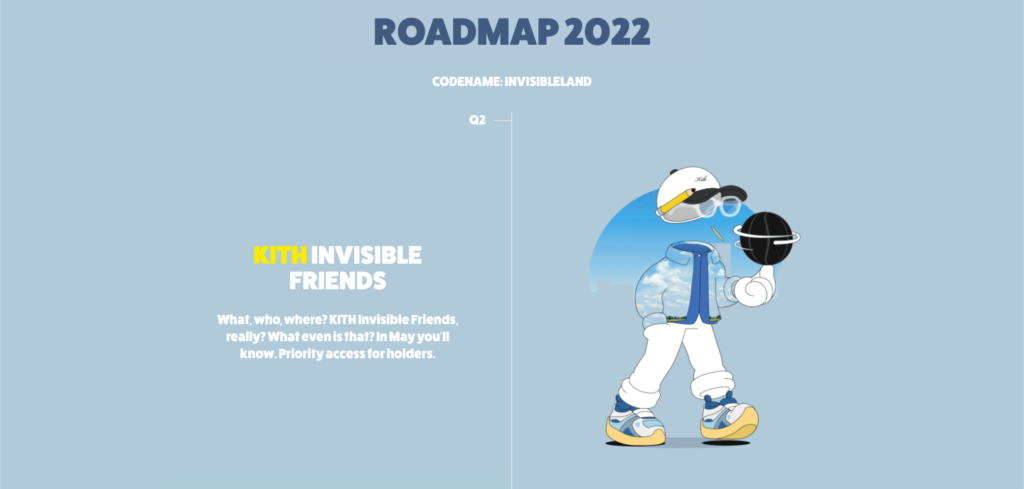 ROADMAP 2022 
NFT Invisible Friendsを取引する、他のメリット