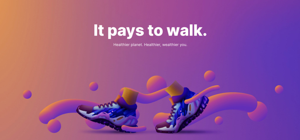 Sweatcoinとは:It pays to walk. Healthier planet. Healthier, wealthier you.