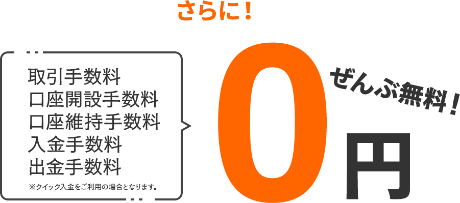 各種手数料が無料である