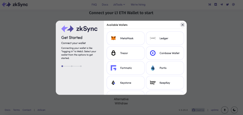 「MetaMask」を選択