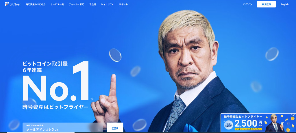 bitFlyerトップ