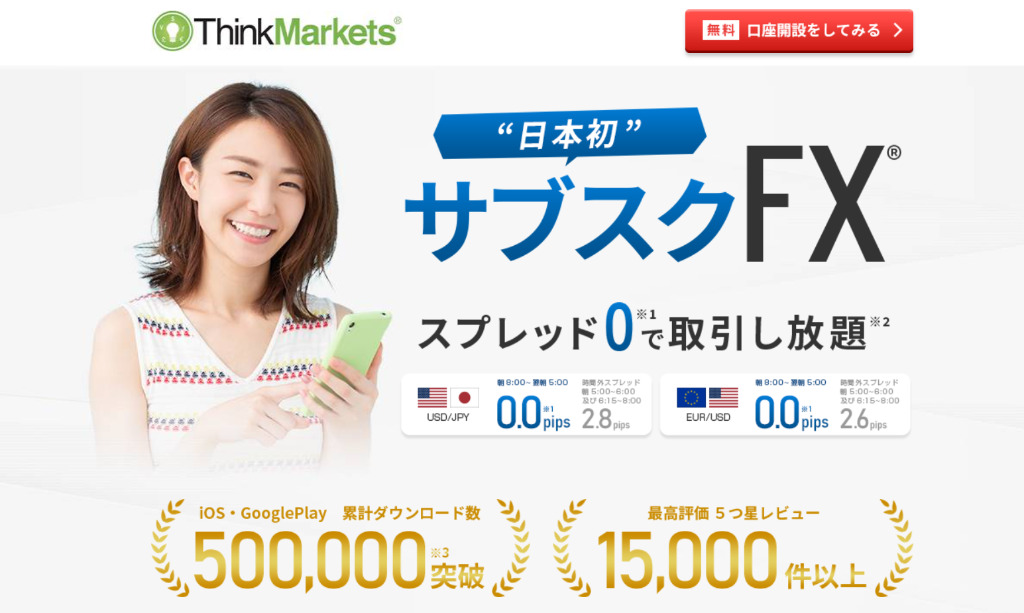 ThinkMarketsトップ