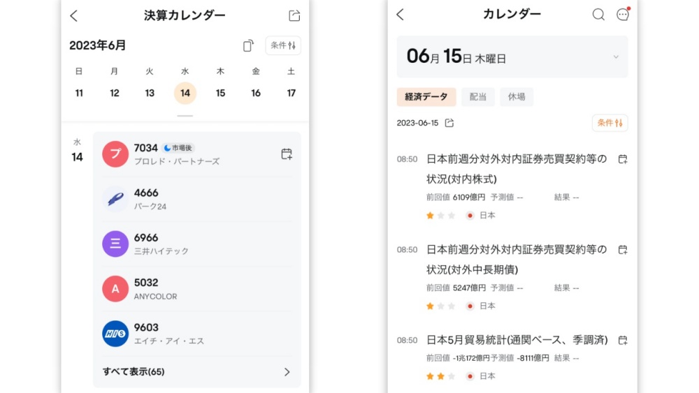 moomoo証券「日本株情報の確認」
