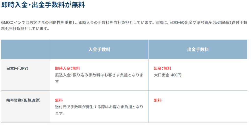 各種手数料が無料